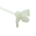 Hellermanntyton - Lanière à pied ancre 100x2.5mm pour trou Ø 4.6 à 4.8 mm en PA66 Naturel - T18RSF
