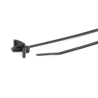Hellermanntyton - Lanière à pied ancre 100x2.5mm pour trou Ø 4.6 à 4.8 mm en PA66 Noir - T18RSF