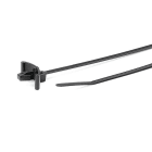 Hellermanntyton - Lanière à pied ancre 100x2.5mm pour trou Ø 4.6 à 4.8 mm en PA66 Noir - T18RSF