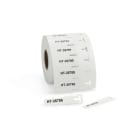 Hellermanntyton - Repères câble TAGPU LOOP en Polyuréthane, 12X74mm, blanc, en rouleau de 500pcs