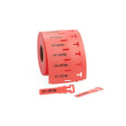 Hellermanntyton - Repères câble TAGPU LOOP en Polyuréthane, 12X74mm, rouge, en rouleau de 500pcs