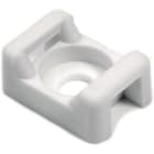 Hellermanntyton - Embase à visser 14.7x9.4mm avec trou central Ø 4.7 mm en PA66 blanc - CTM1