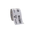 Hellermanntyton - Bande continue 1213 en vinyle imprimable, blanc, largeur 101,6 mm, longueur 50 m