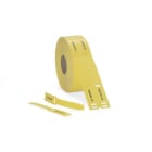 Hellermanntyton - Repères câble TAGPU LOOP en Polyuréthane, 18X124mm, jaune, rouleau de 300pcs