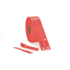 Hellermanntyton - Repères câble TAGPU LOOP en Polyuréthane, 18X124mm, rouge, rouleau de 300pcs