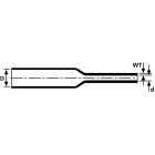 Hellermanntyton - Gaine thermorétractable polyoléfine, TCN30, 3:1, marron 9,0/3,0, barres de 1 m