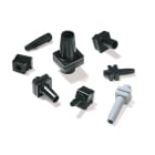Hellermanntyton - Passe-Fils Arrêt Traction PVC-FR, retardateur de flamme, Noir, H120