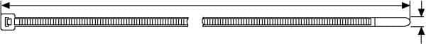 Hellermanntyton - Collier de serrage 390x4.6mm noir TYITS - UB385C