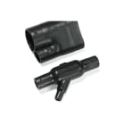 Hellermanntyton - Pièce thermo en Y à 45°avec adhésif , Ø entrée/sortie 27/12.5 / 13/6mm