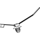 Hellermanntyton - Lanière avec pied sapin 200x4.6mm Øtrou 8 à 8.5mm en PA46 gris - T50RFT8GSD