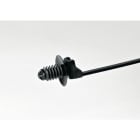 Hellermanntyton - Lanière avec pied sapin 165x4.6mm Øtrou 6.3 à 7 mm en PA66HS noir - T50SOSFT6LGE