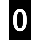 Hellermanntyton - Manchons UNICUT marqués à enfiler, marquage 0, pour Ø 2,5 mm, noir