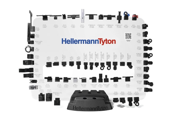Hellermanntyton - Clip pour bord de tôle plastique Ø 5.8 mm en POM noir - CBT2/6
