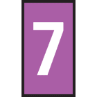 Hellermanntyton - Manchons UNICUT marqués à enfiler, marquage 7, pour Ø 3,0 mm, violet