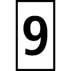 Hellermanntyton - Manchons UNICUT marqués à enfiler, marquage 9, pour Ø 4,0 mm, blanc