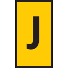 Hellermanntyton - Repères WIC1 jaune, Ø 2 à 2,8 mm, section 0,5 à 1,5 mm², marquage J