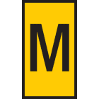 Hellermanntyton - Repères WIC3 Jaune, Ø 4,3 à 5,3 mm, section 4 à 6 mm², marquage M