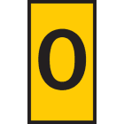 Hellermanntyton - Repères WIC2 Jaune, Ø 2,8 à 3,8 mm, section 1,5 à 5,5 mm², marquage O
