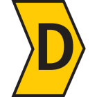 Hellermanntyton - Repères Helagrip HG4/9 pour Ø 4 à 9 mm, de couleur jaune, marquage D