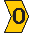 Hellermanntyton - Repères Helagrip HG2/5 pour Ø 2 à 5 mm, de couleur jaune, marquage O