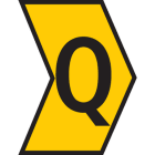 Hellermanntyton - Repères Helagrip HG2/5 pour Ø 2 à 5 mm, de couleur jaune, marquage Q