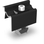 K2 Systems - UNIVERSAL END CLAMP ONEEND, BLACK ANODIZED