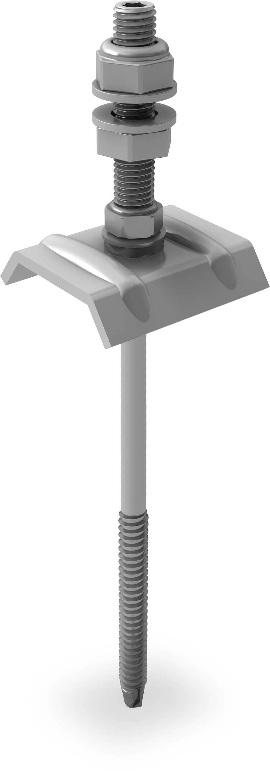 K2 Systems - VIS DE FIXATION PANNEAUX SOLAIRES M8X195/50, L=245mm