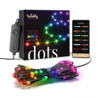 Twinkly - Guirlande flexible Dots 200 LEDS RGB avec controleur BT-WIFI alimente, 10m, noir