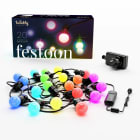 Twinkly - Twinkly GP Festoon-20 RGB G45 bulbs,0,5 meter distance starter kit, BT+WiFi.IP20