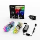 Twinkly - Rideau 190 LEDS RGBW 5MM, 2-4-6-2-5 lampes,5m long, espace lampes 10cm, BT+WiFi