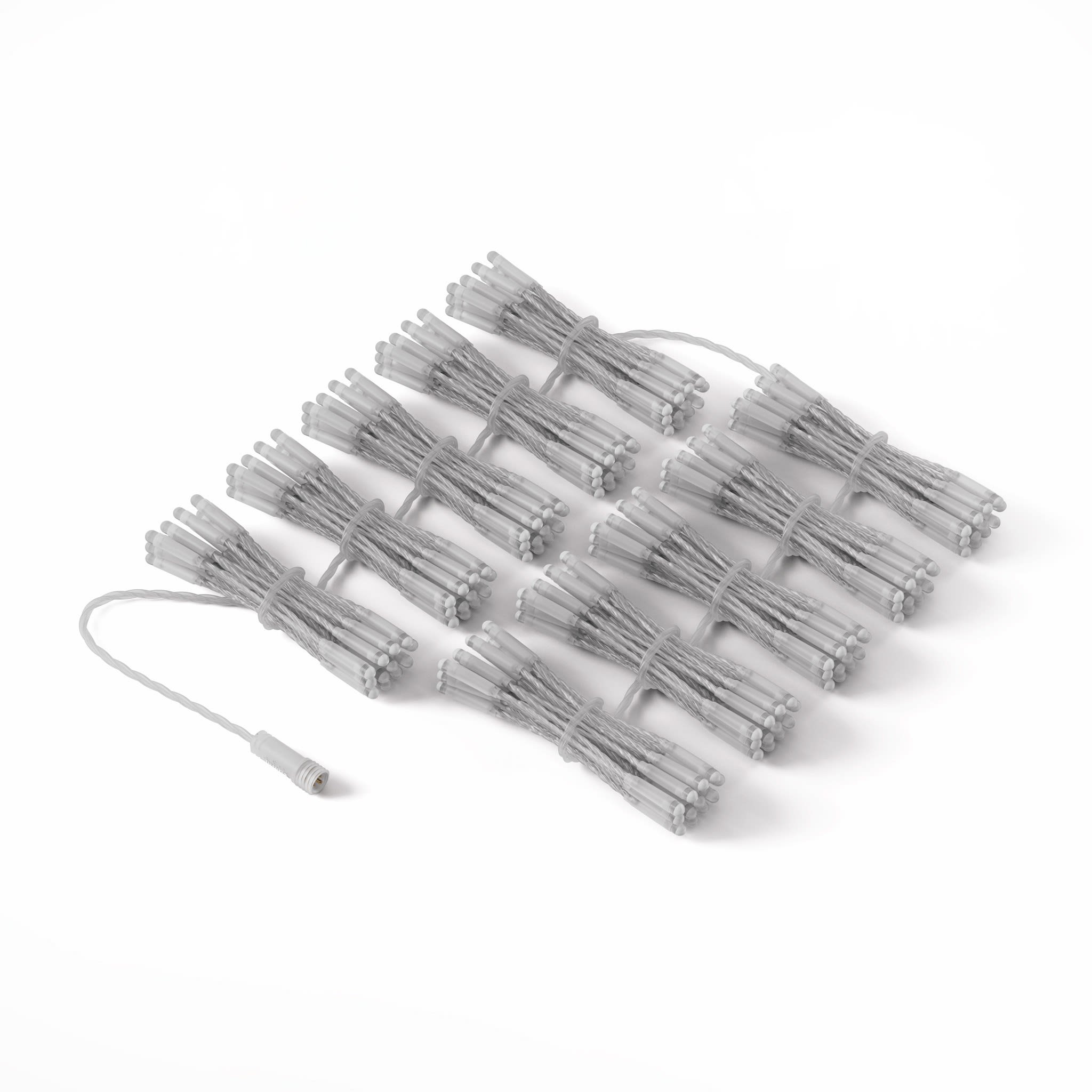 Twinkly - Rideau lumineux 250LEDs RGBW.10 guirlandes tombantes de 25LEDs. Fil transp. IP65