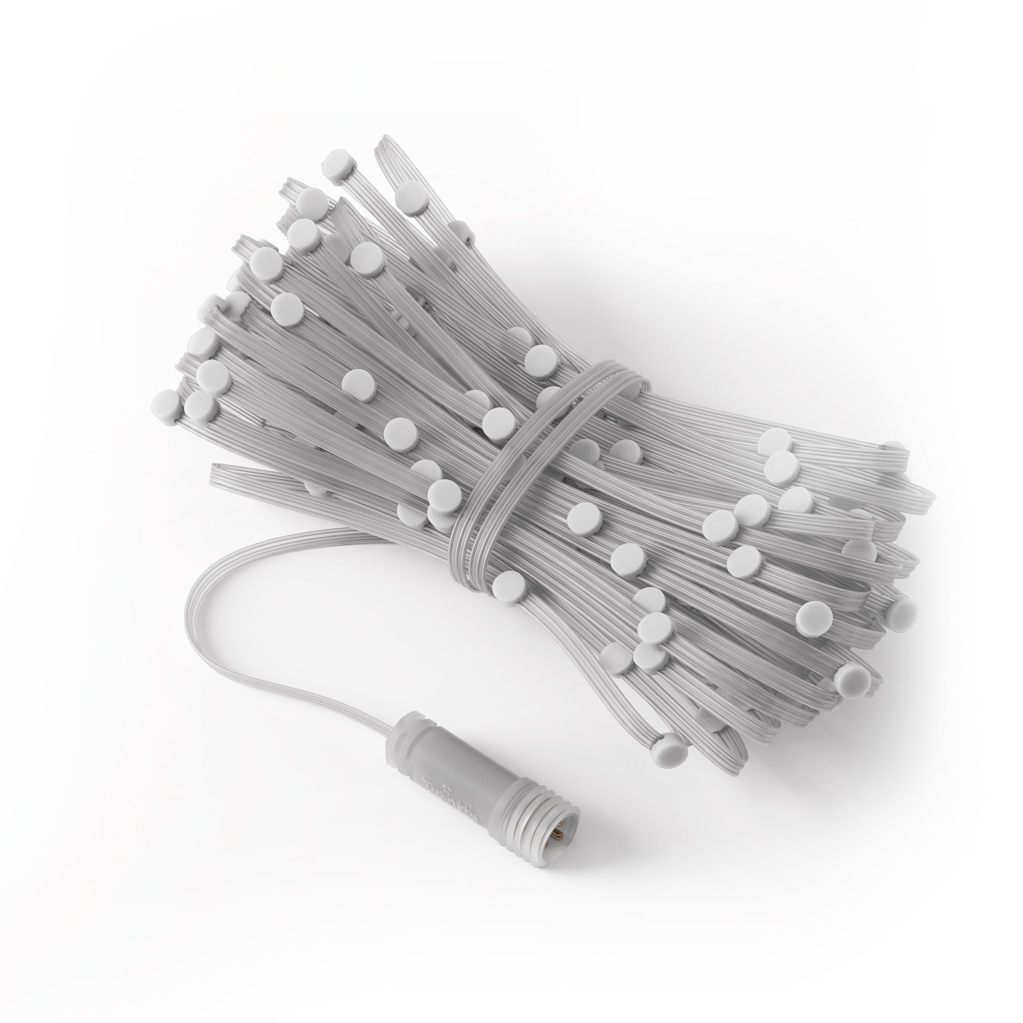 Twinkly - Guirlande lumineuse flexible dotee de 250 LEDs RGBW. 12.5m. Fil transparent. IP6