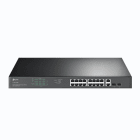 TP-Link - Switch 19" 18 ports Giga (16xPOE+ 250 W) + 2 combo