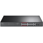 TP-Link - Switch 19" 16 ports 10/100 PoE+ 192W LR + 2 combo