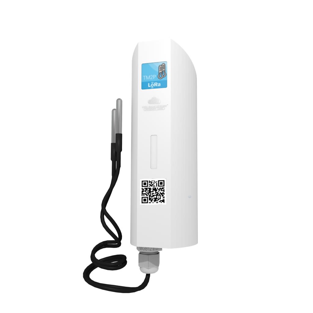Atim - Transmetteur LoRaWAN - 1 entrée ToR  + 2 entréesTempérature, livré avec 2 sondes