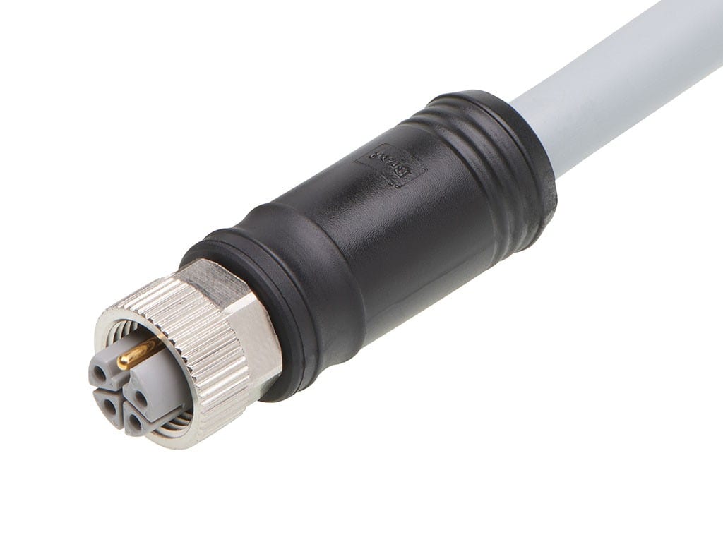 Molex - CSE M12 5P LC FE STR WSOR GY 3M UNSH 1.5