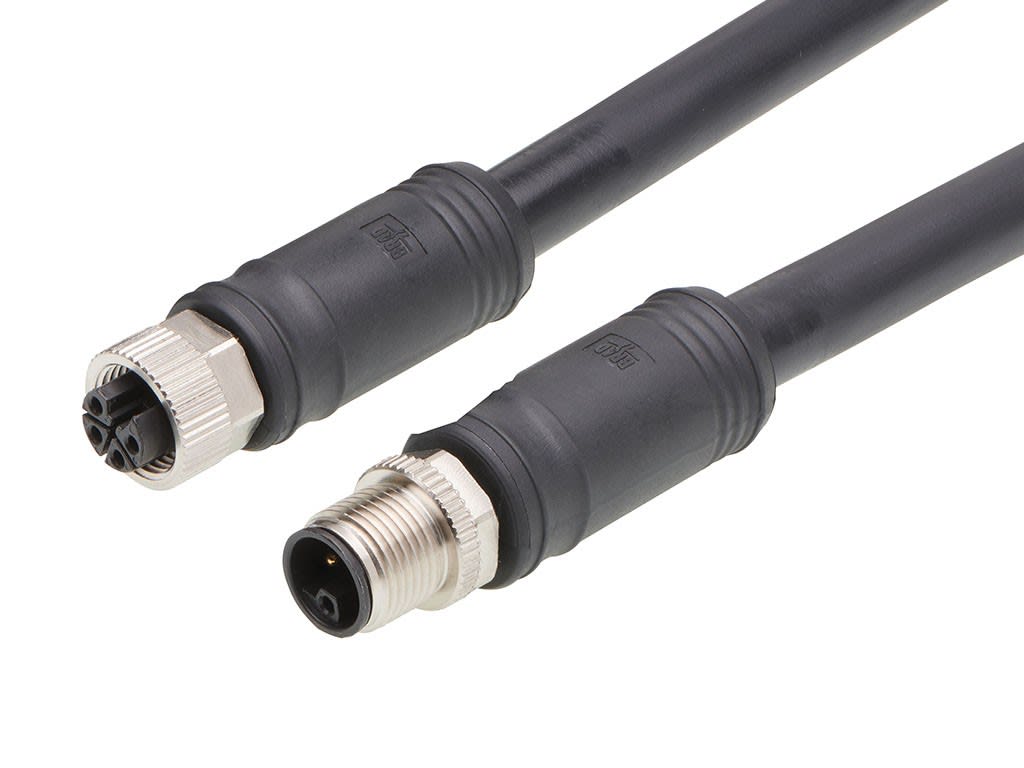 Molex - CSE M12 4P LC FE STR MA STR WSOR BK 5M