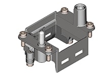 Molex - Frame A-B for 2 modules size 6B
