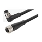 Molex - CSE M12 4P AC FE RA WSOR 5M SE UNSH BK