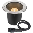 SLV - DASAR 2.0 XL, encastré de sol rond, 24° 3000K alimentation DALI acier inoxydable