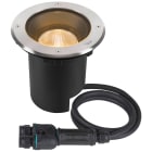 SLV - DASAR 2.0, encastré de sol rond, 24° 3000 K alimentation DALI acier inoxydable