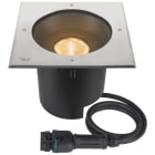 SLV - DASAR 2.0 XL encastré de sol carré 24° 3000K alimentation DALI acier inoxydable