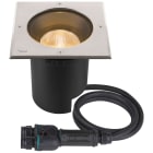 SLV - DASAR 2.0, encastré de sol carré, 24° 3000 K alimentation DALI acier inoxydable