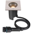 SLV - DASAR® M, encastré sol, carré, 24°, 3000K, driver DALI, acier inoxydable