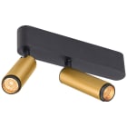 SLV - GRIP! S, plafonnier, double, intérieur, PHASE, 2700 K, 21 W, 29°, doré / noir