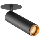SLV - GRIP! M, plafonnier encastré, PHASE, 2700 K, 42°, IP20, cylindrique, noir / or