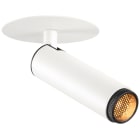 SLV - GRIP! S, plafonnier encastré, PHASE, 2700 K, 29°, IP20, cylindrique, blanc /noir