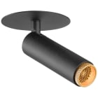 SLV - GRIP! S, plafonnier encastré, PHASE, 2700 K, 29°, IP20, cylindrique, noir / or