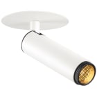 SLV - GRIP! S, plafonnier encastré, PHASE, 3000 K, 29°, IP20, cylindrique, blanc /noir