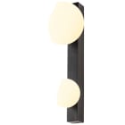 SLV - SUN WL, double, G9, applique murale, intérieur, ronde, 2 x max. 5 W, IP20, noir